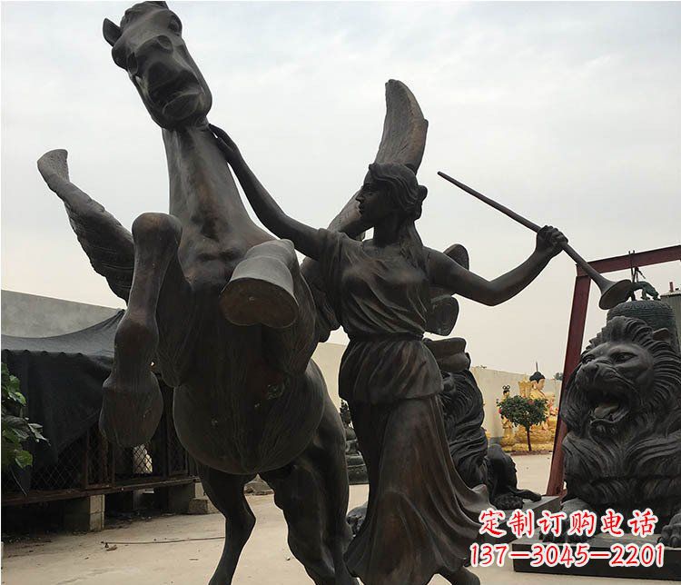 辽阳马动物铸铜广场铜雕摆件 (2)