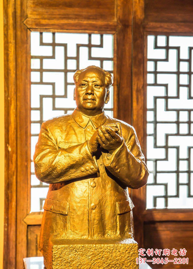 辽阳毛主席半身像伟人铜雕