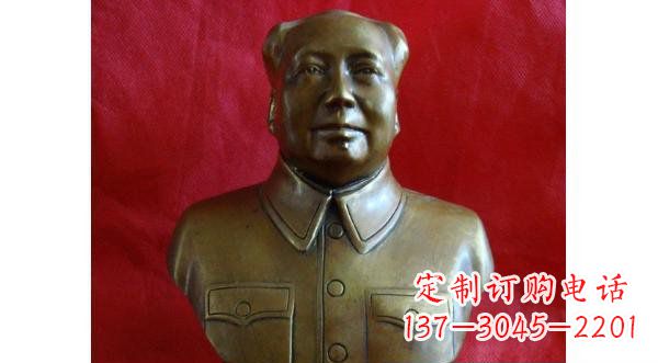 辽阳毛主席伟人胸像铜雕,精美纳米工艺制作