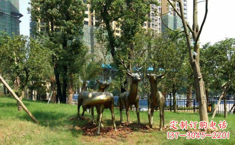 辽阳青铜雕刻的梅花鹿,给您的生活带来另一种美感