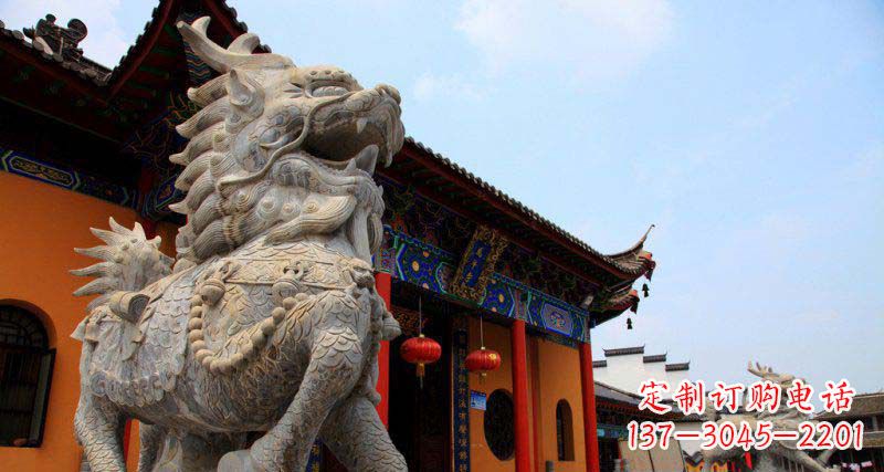 辽阳门口麒麟铜雕 (2)