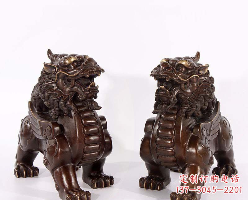辽阳弘扬中国传统文化,神兽貔貅铜雕