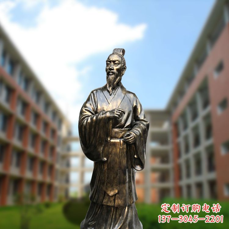 辽阳精美艺术,历久弥新的孟子玻璃钢仿铜雕像