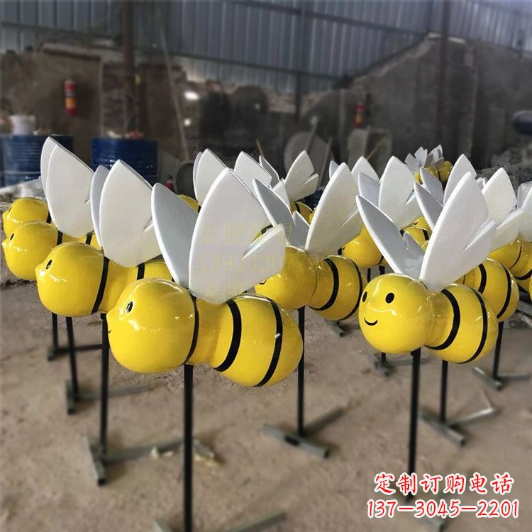 辽阳蜜蜂玻璃钢公园雕塑插件