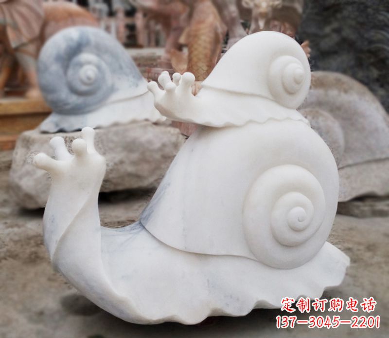 辽阳母子蜗牛石雕