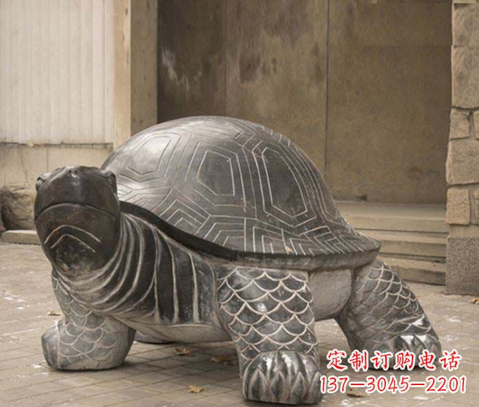 辽阳母子乌龟公园动物石雕