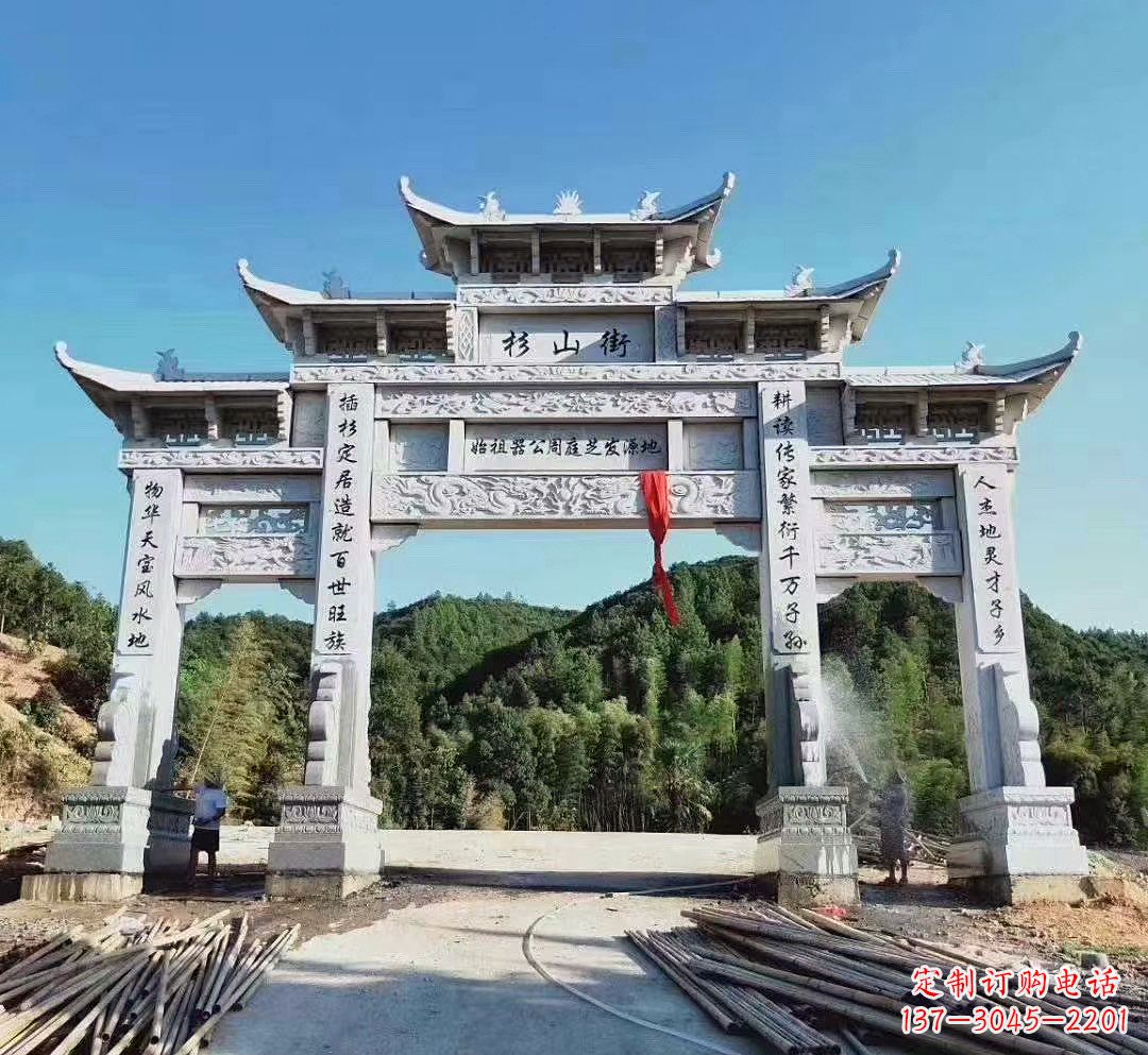 辽阳中领雕塑:精美牌坊雕塑