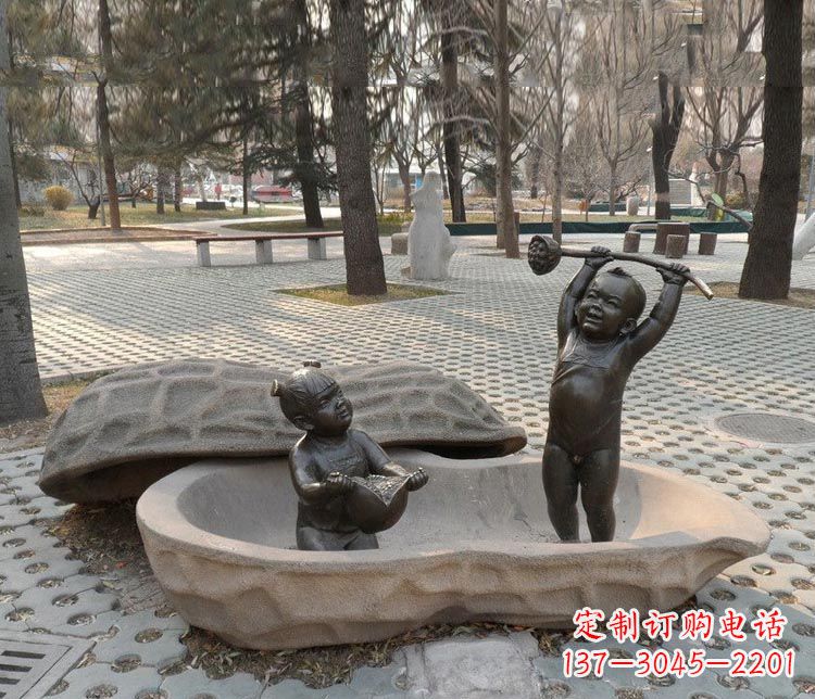 辽阳中领雕塑:拿莲蓬和石榴,让铜雕流传爱的美好