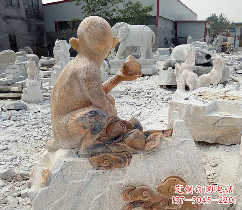 辽阳精美猴子石雕,带来浓浓的节日气息