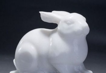 辽阳精致汉白玉兔子雕塑