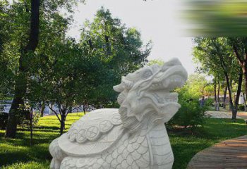 辽阳中领雕塑——汉白玉龙龟石雕