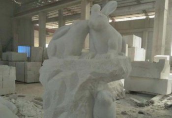 辽阳精美的中国古典生肖兔雕塑