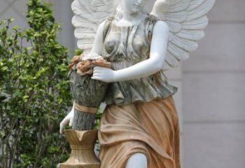 辽阳精致高雅的汉白玉天使雕塑