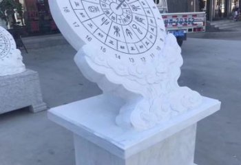辽阳中领雕塑：汉白玉日晷雕塑