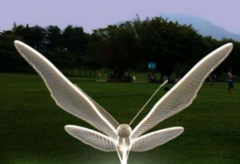 辽阳花园不锈钢装饰蝴蝶雕塑