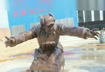 辽阳黄继光校园英雄铜雕：传承伟大精神