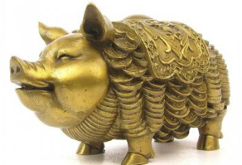 辽阳欢迎招财猪，用黄铜打造新年祝福