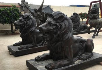 辽阳汇丰手工铸铜狮子雕塑