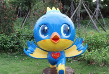 辽阳蓝色梦幻，玻璃钢鸽子雕塑