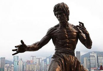 辽阳李小龙铜雕，为您展现明星的精彩！