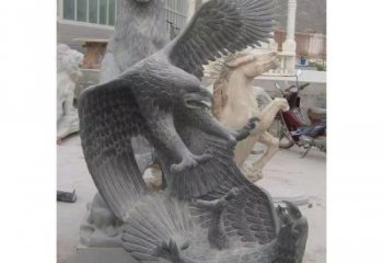 辽阳中领雕塑推出的石雕老鹰是一款充满生机与力…