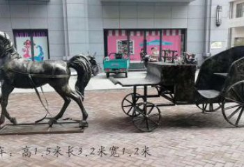 辽阳古典马车雕塑，精致传承礼仪之魂