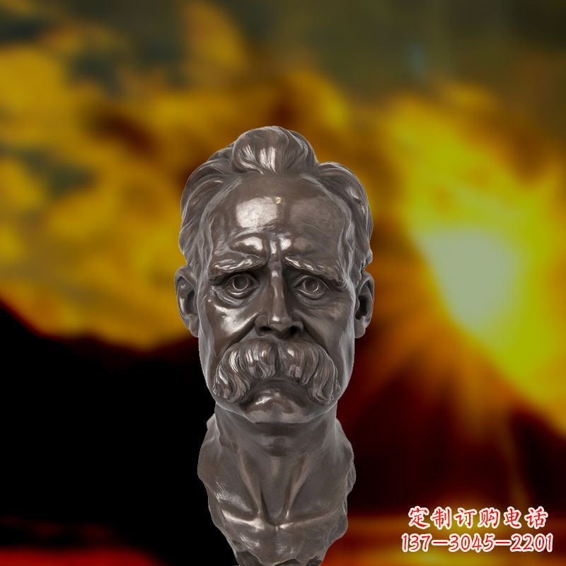 辽阳尊贵的尼采铜雕头像