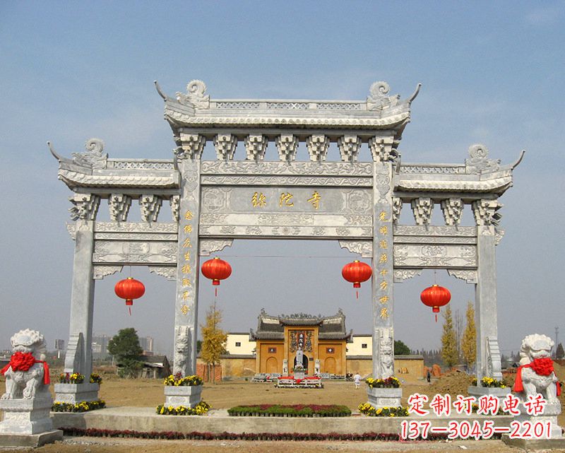 辽阳特色石雕牌坊,用心雕就是一种艺术