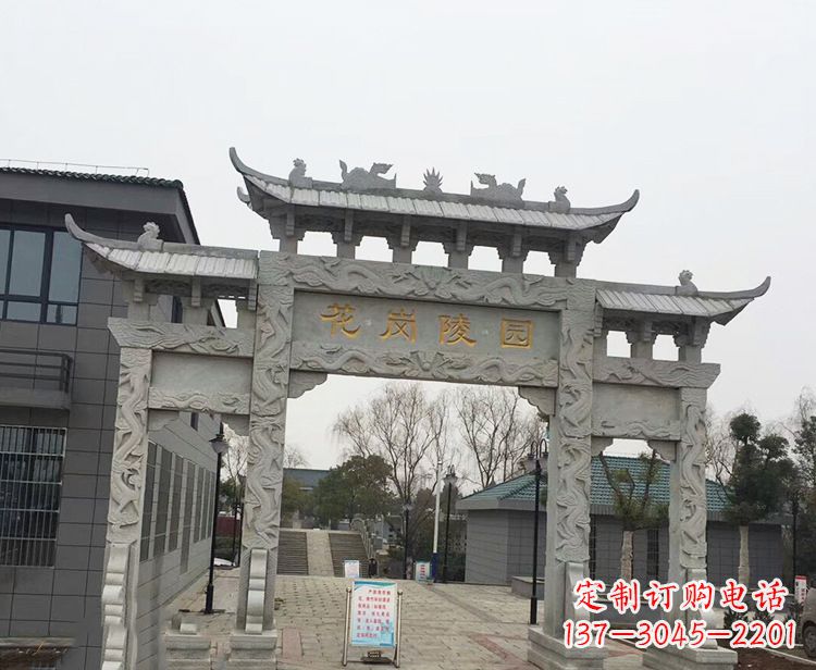 辽阳精美牌楼石雕，精致雕琢精美臻品