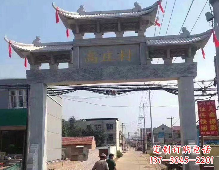 辽阳牌楼石雕塑,为家庭装饰带来精致灵动