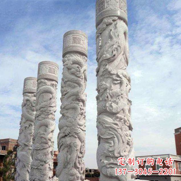 辽阳精美石雕龙雕塑,释放神秘力量
