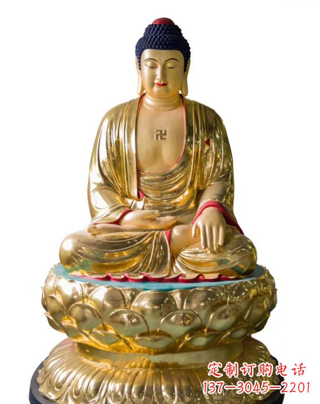 辽阳如来佛雕塑,神圣古朴艺术精品