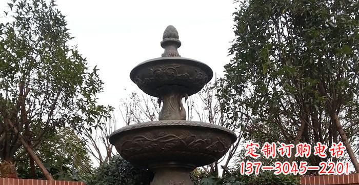辽阳喷泉铜雕