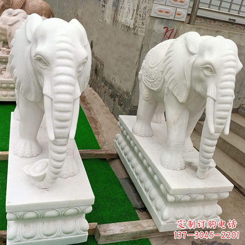 辽阳中领雕塑推出的天然石头大象雕塑,雕塑形象…