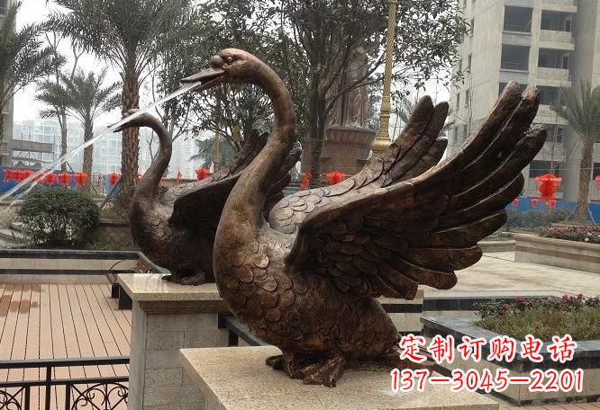 辽阳专业制作铜质天鹅雕塑