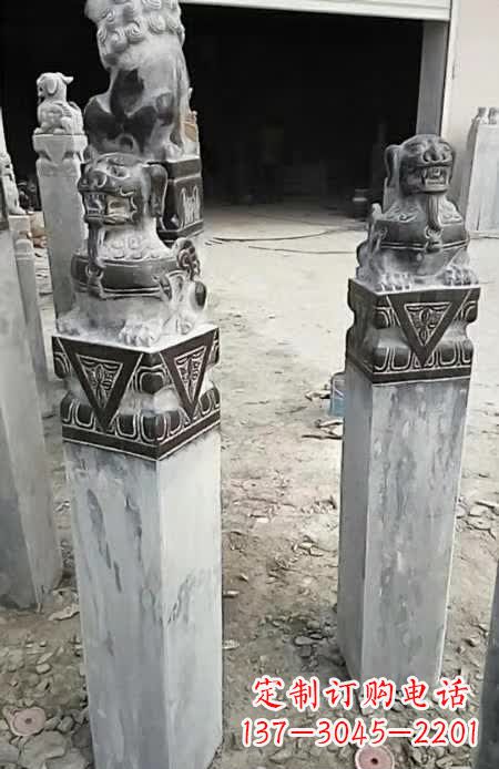 辽阳貔貅栓马桩雕塑