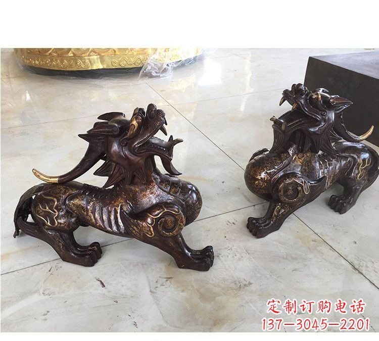 辽阳浙江中领雕塑:高质量貔貅铜雕像