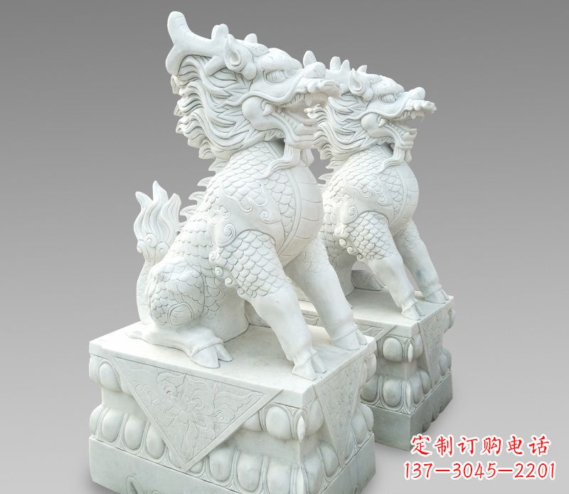 辽阳释迦牟尼麒麟石雕,吸煞驱邪