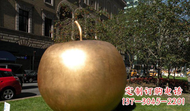 辽阳苹果城市景观铜雕