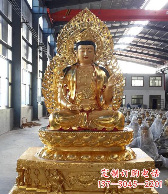 辽阳手工精雕如来佛塑像