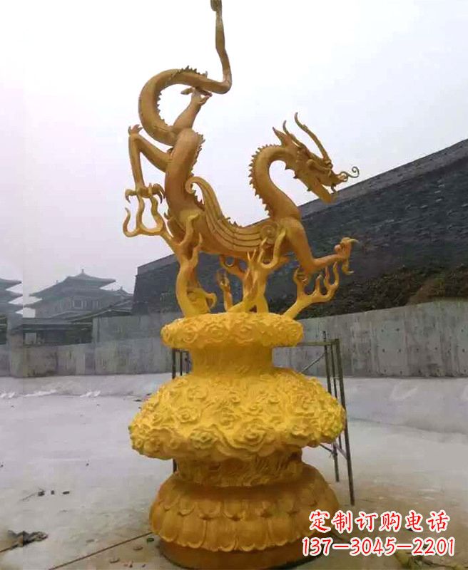 辽阳中领雕塑专业定制华丽的龙雕塑,集艺术设计…