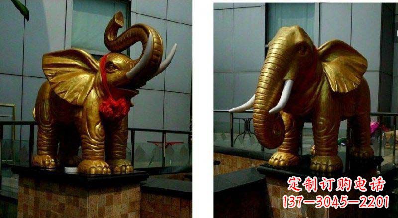 辽阳专业定制:大象铜雕