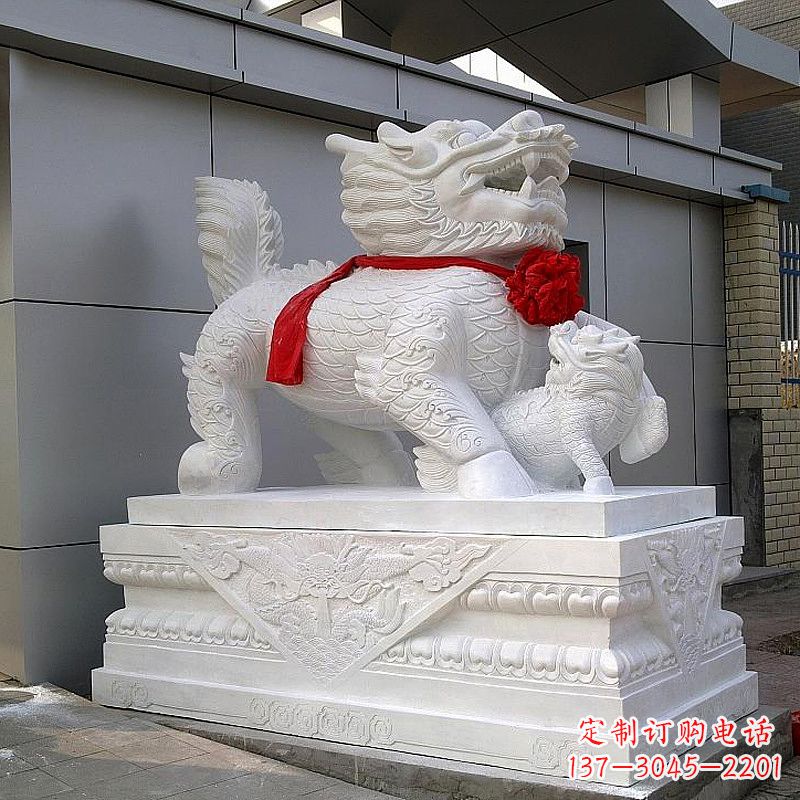 辽阳超精美的中国麒麟石雕
