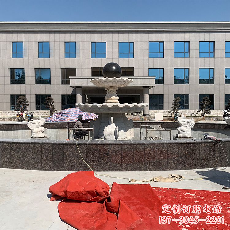 辽阳中领雕塑:招财石雕喷泉雕塑
