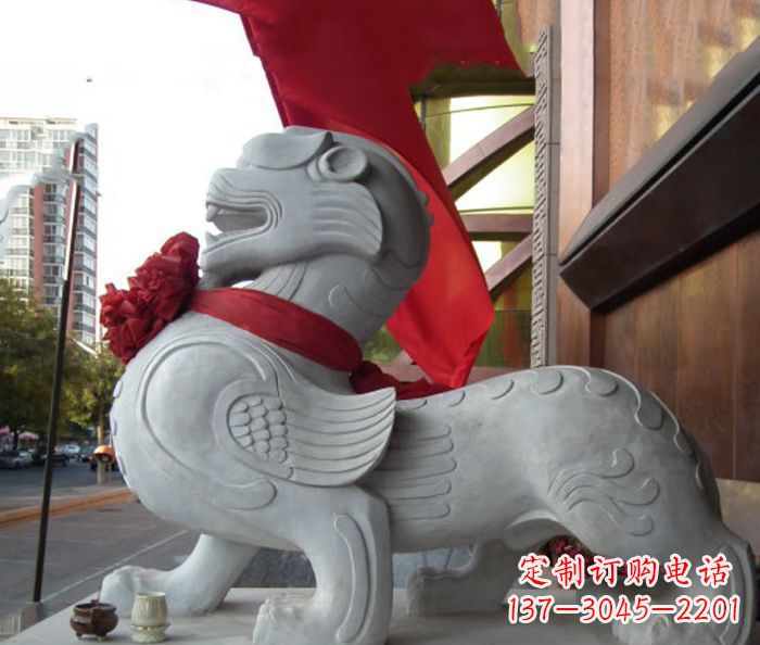 辽阳企业景观招财貔貅石雕