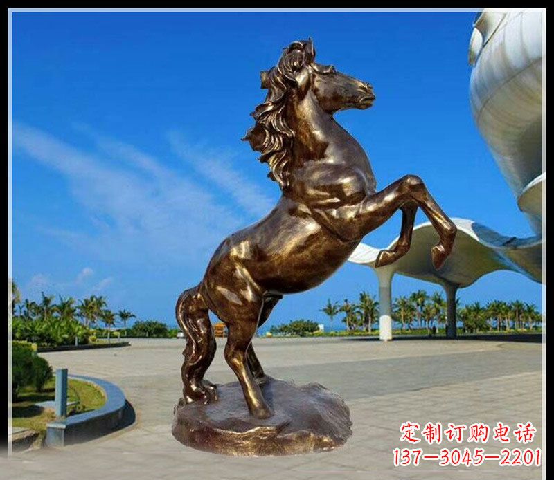 辽阳企业马到成功铜雕