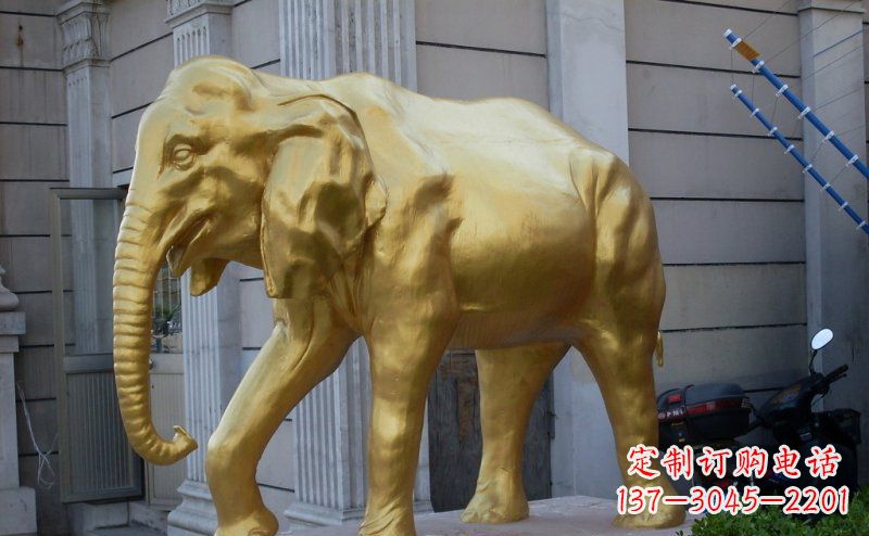 辽阳中领雕塑:精美的大象铜雕