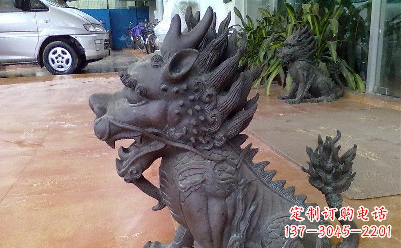 辽阳中领雕塑:舍利子之源,麒麟铸铜神兽铜雕