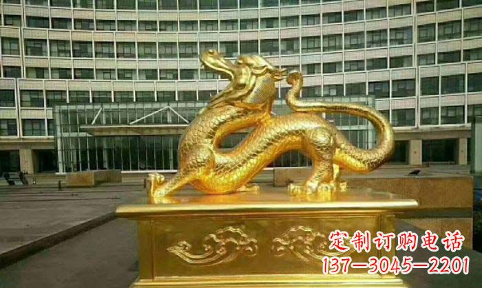 辽阳正宗青龙铜雕,精致细腻的艺术品