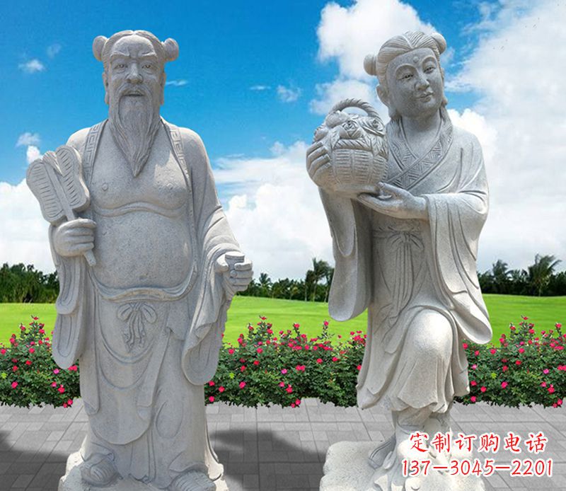 辽阳青石八仙过海石雕永久保存您心中的传统宗族魅力